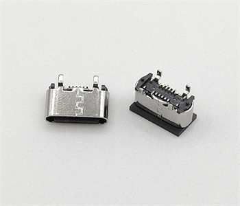 大岭山镇TYPE-C外壳四脚插立式母座 16P端子贴板 高度5.6MM/6.0MM/6.5MM/6.8MM四款规格 